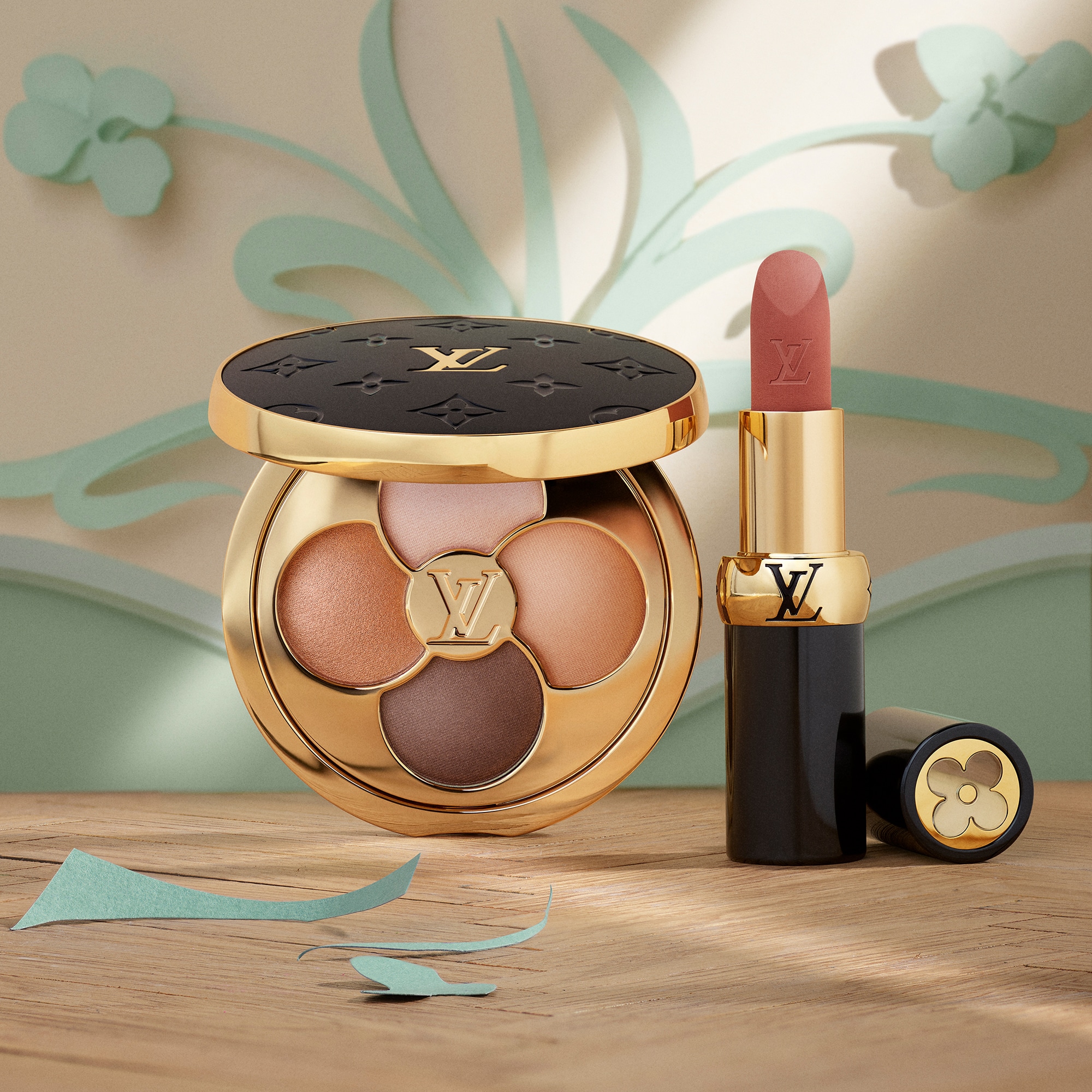 リップケア LOUIS VUITTON LV BAUME 030 Powder Bliss LV Rouge - Satin Lipstick - Natural | LOUIS VUITTON ®